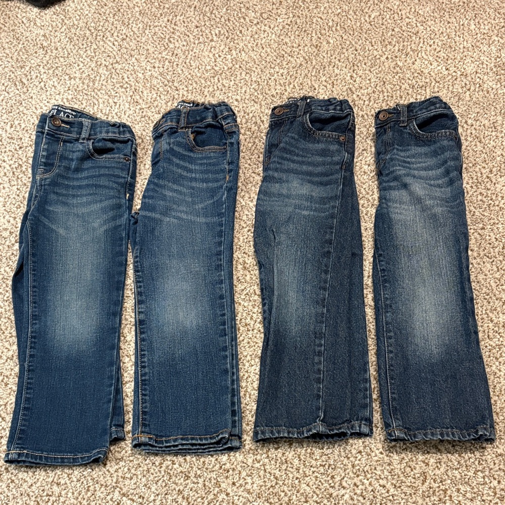 Children’s Place Dark Wash Stretch Jeans - Set of 4